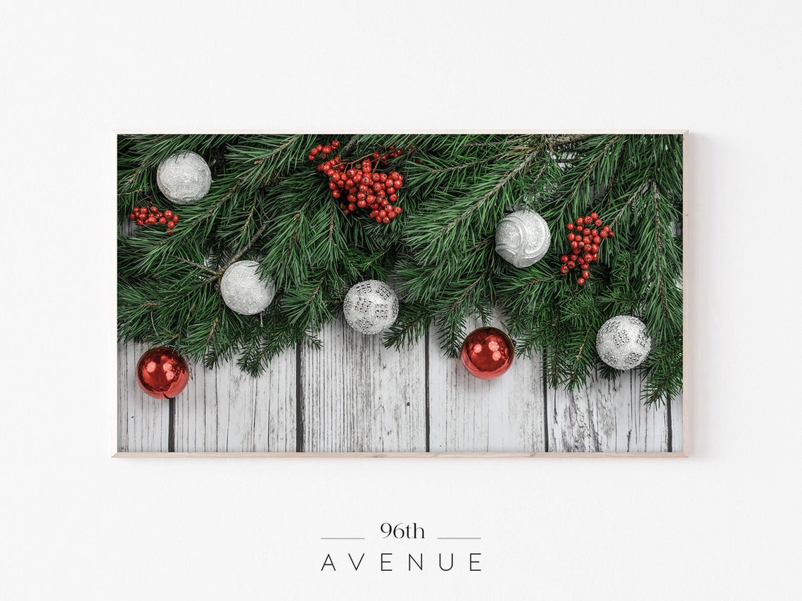 Christmas Branches Art For TV