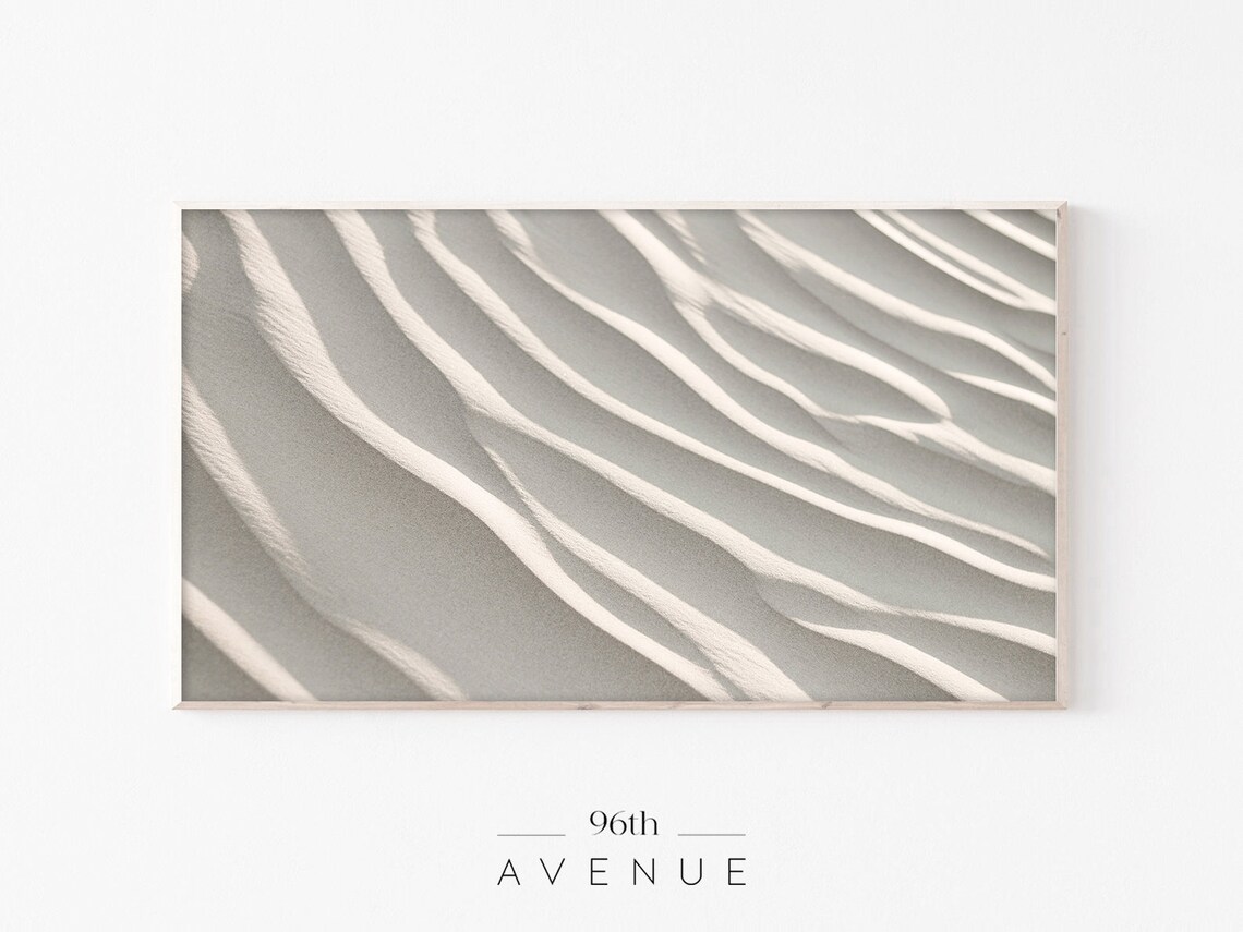 Neutral White Sand Beach Coastal Art Print