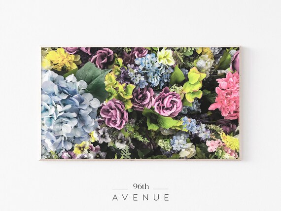 Colorful Hydrangea Rose and Peony Bouquet Lush Floral Photo Poster