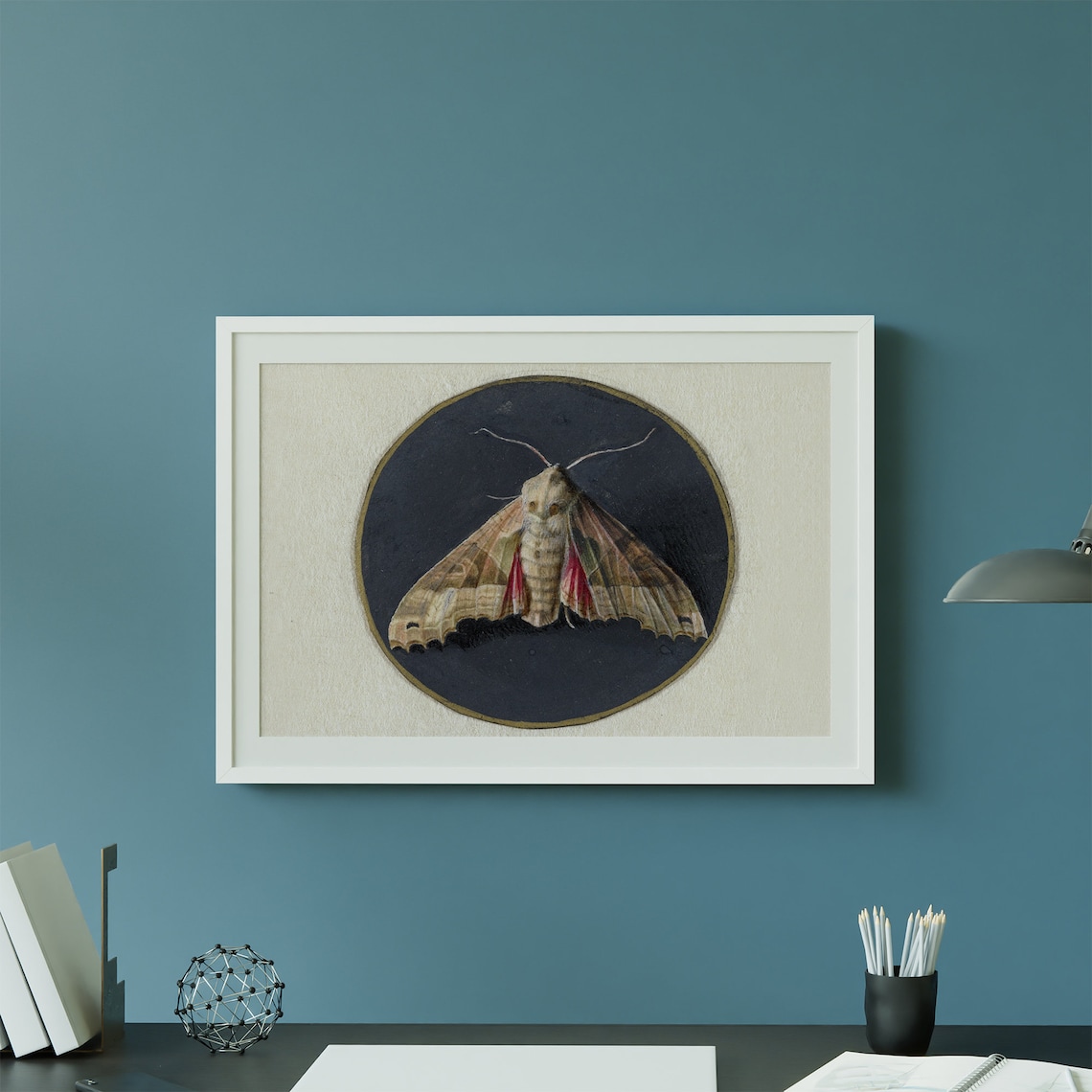 Vintage Moth Art Print, Dark Cottagecore Wall Art - Image 2