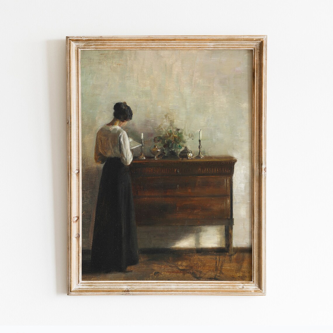 Vintage Gallery Wall Set of Five Moody Cottagecore Art Poster - Image 3