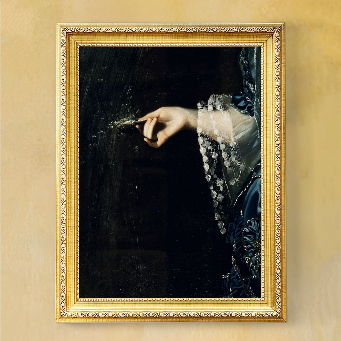Moody Victorian Woman Baroque Wall Art Print - Image 2