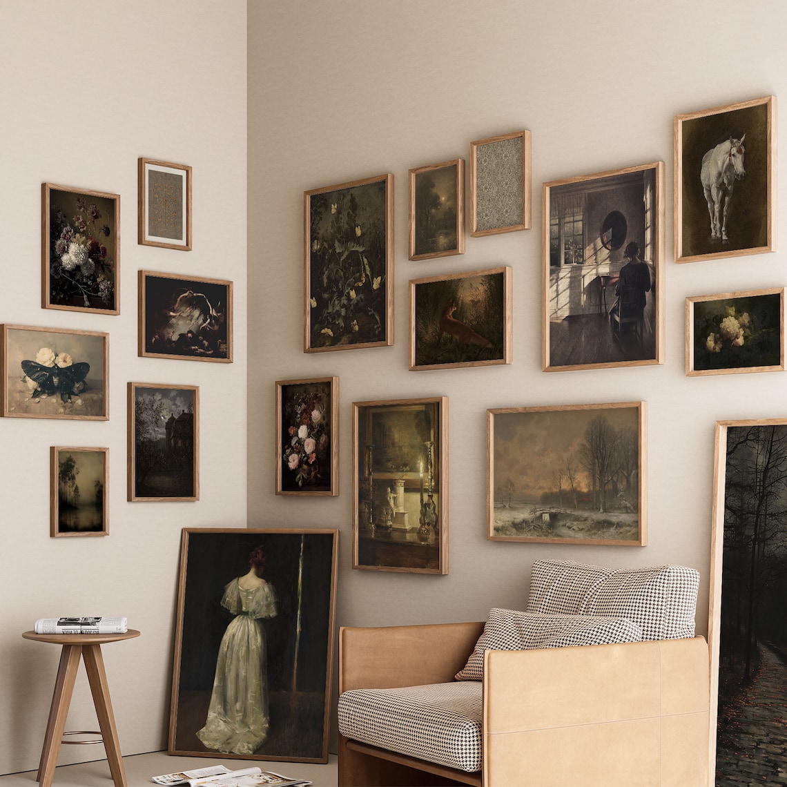 Vintage Moody French Country Gallery Wall Art Print - Image 3