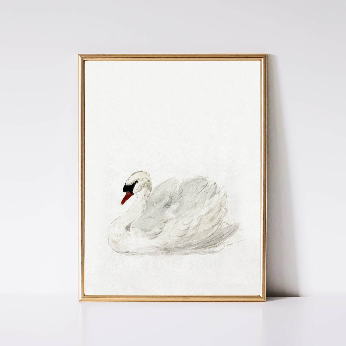 Antique Swan Vintage Nursery Art Print, Girls Room - Image 2