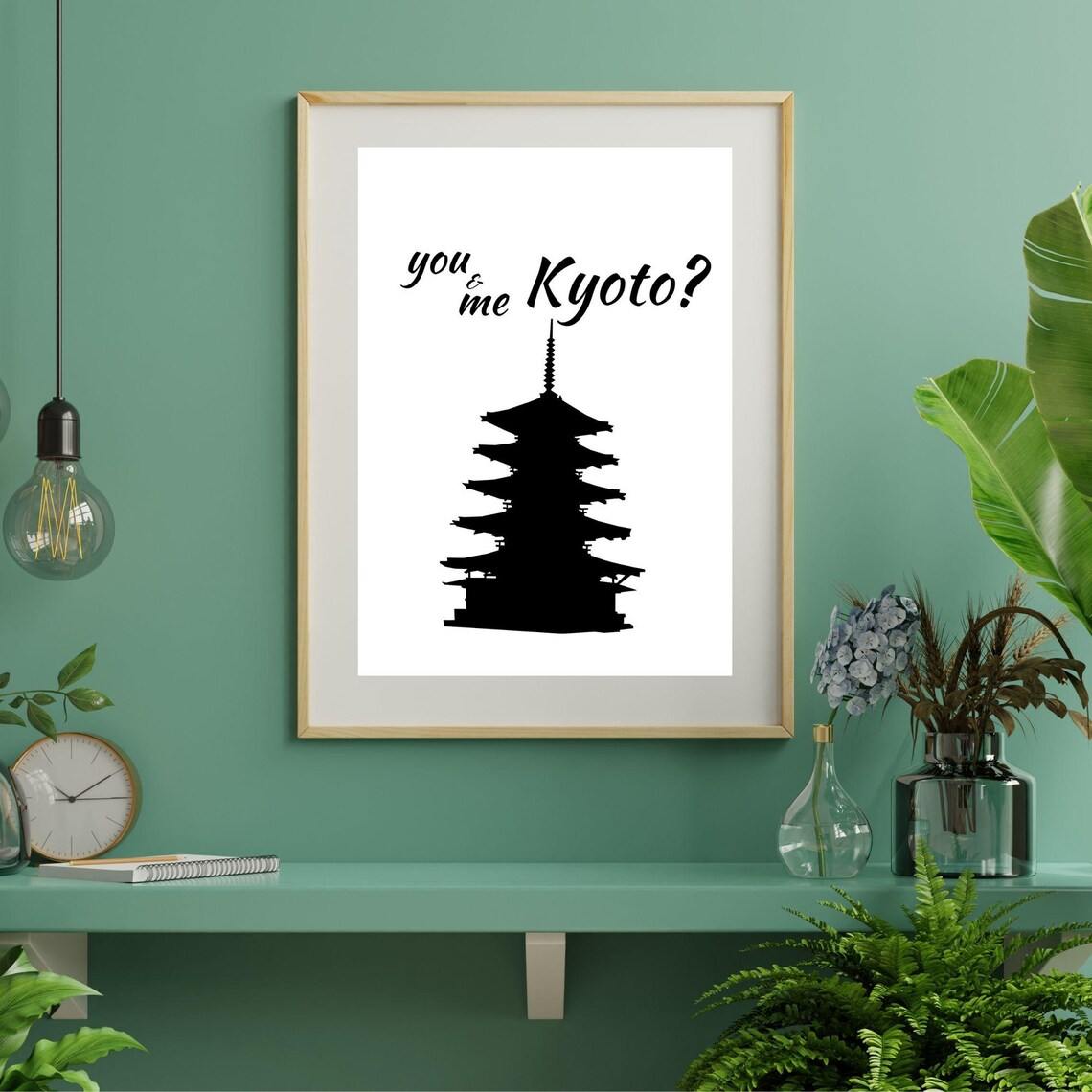 You And Me Kyoto Romantic Minimalist Art Print - Image 3