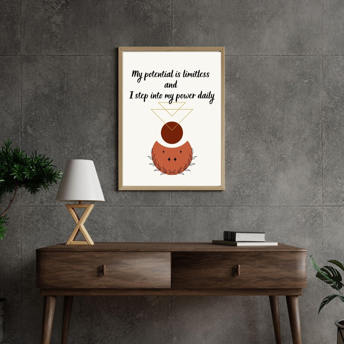 My Potential Is Limitless Boho Motivation Art Print - Image 5
