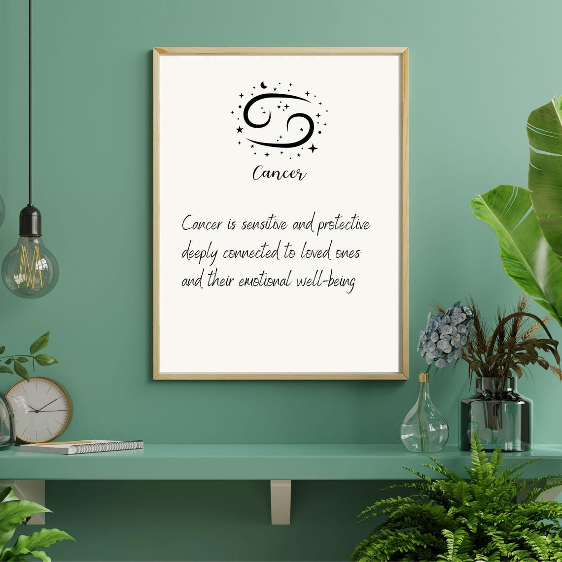 Cancer Zodiac Sign Minimalist Wall Art - Image 3