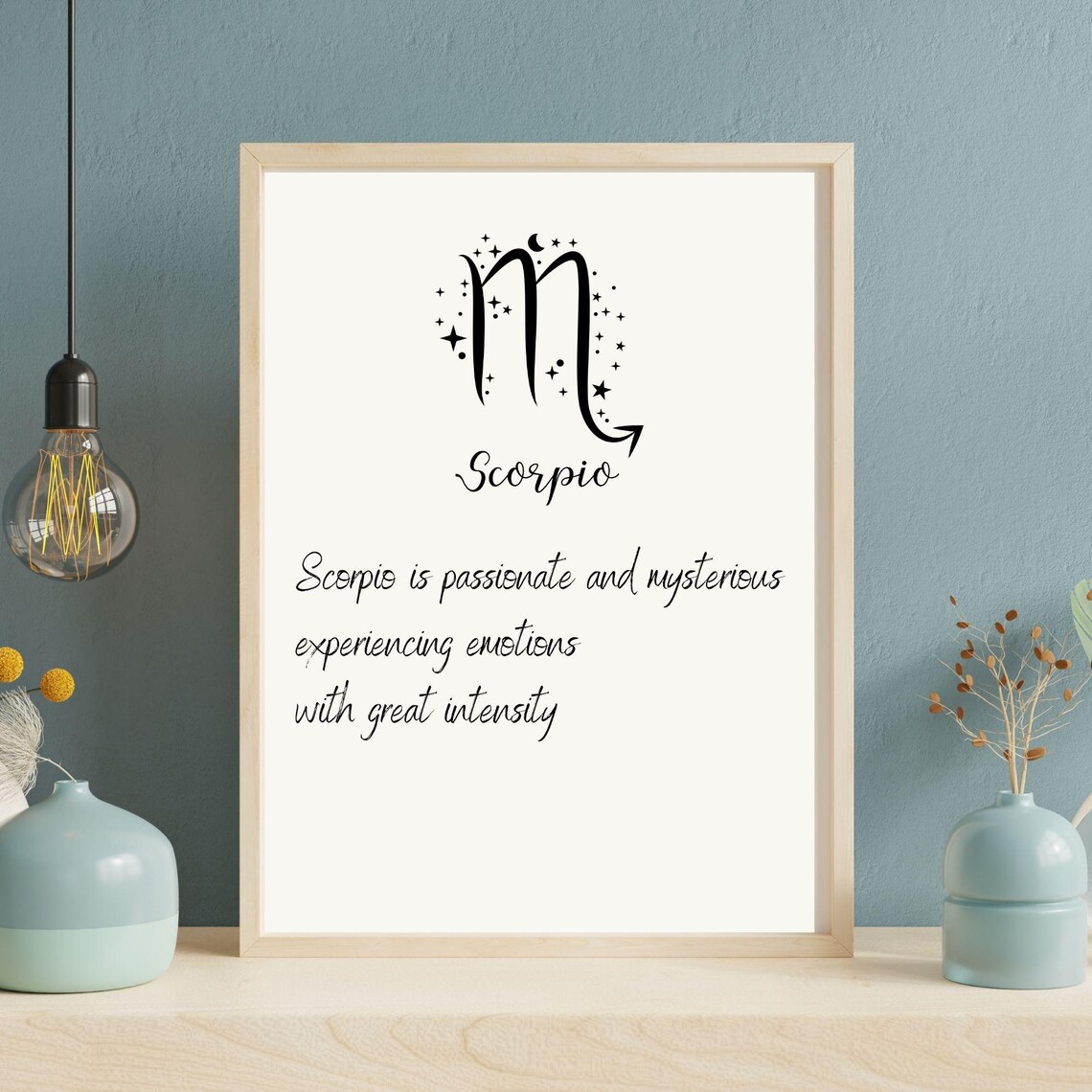 Scorpio Zodiac Sign Minimalist Art Print