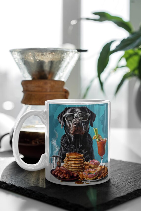 Black Lab Coffee Mug Funny Dog Lover Gift This Is My Brunch Face Sarcastic Humor Cup Labrador Breed Parent Kitchen Decor