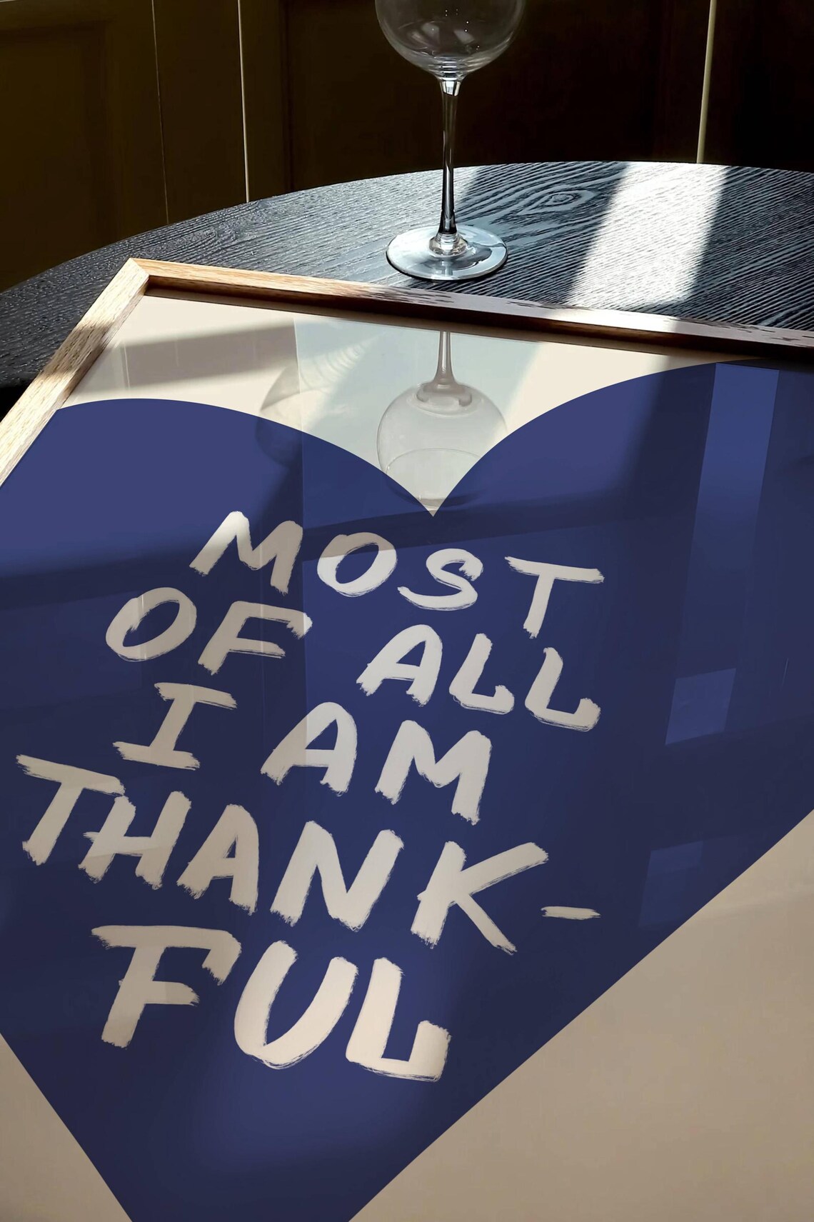 Most Of All I Am Thankful Quote Art Print - Image 2