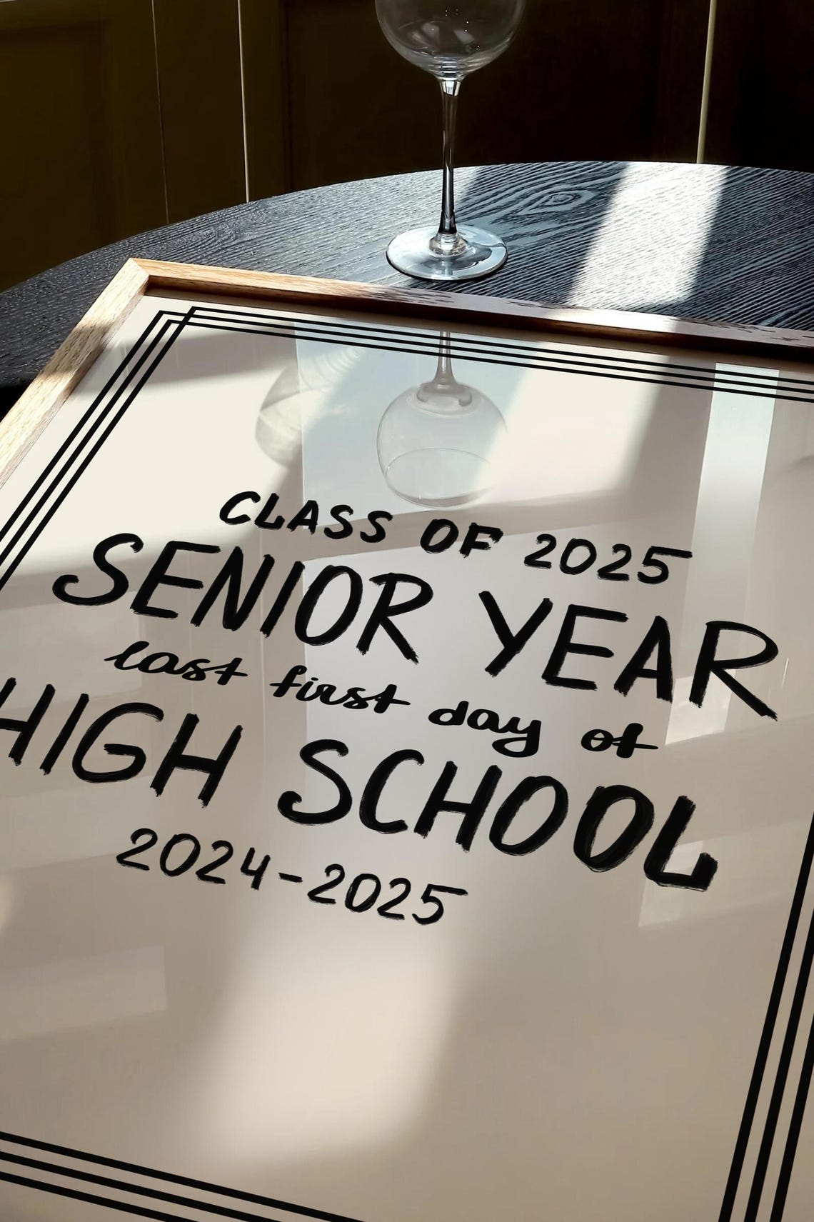 Class of 2025 Senior Year Last First Day of High School Sign Poster - Image 2