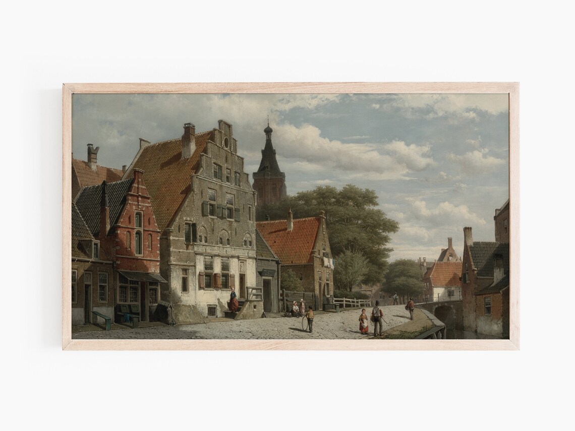 Vintage Cityscape Painting, Travel Poster - Image 3