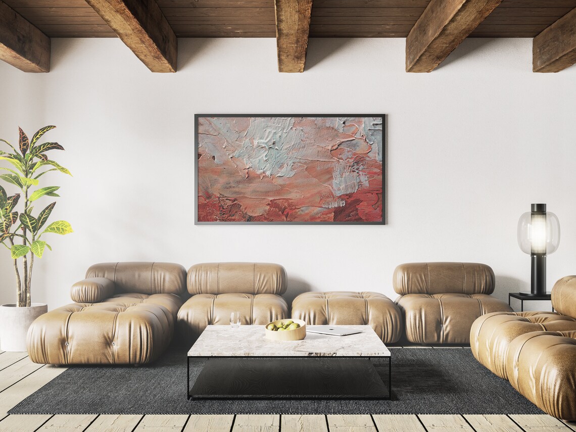 Abstract Oil Painting Art Print, Modern Abstract - Image 3