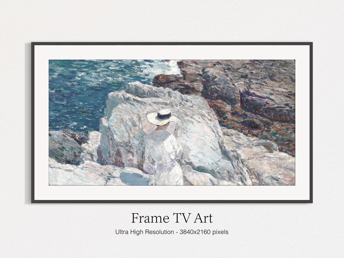 Classic Summer Seaside Painting, Impressionism - Image 5