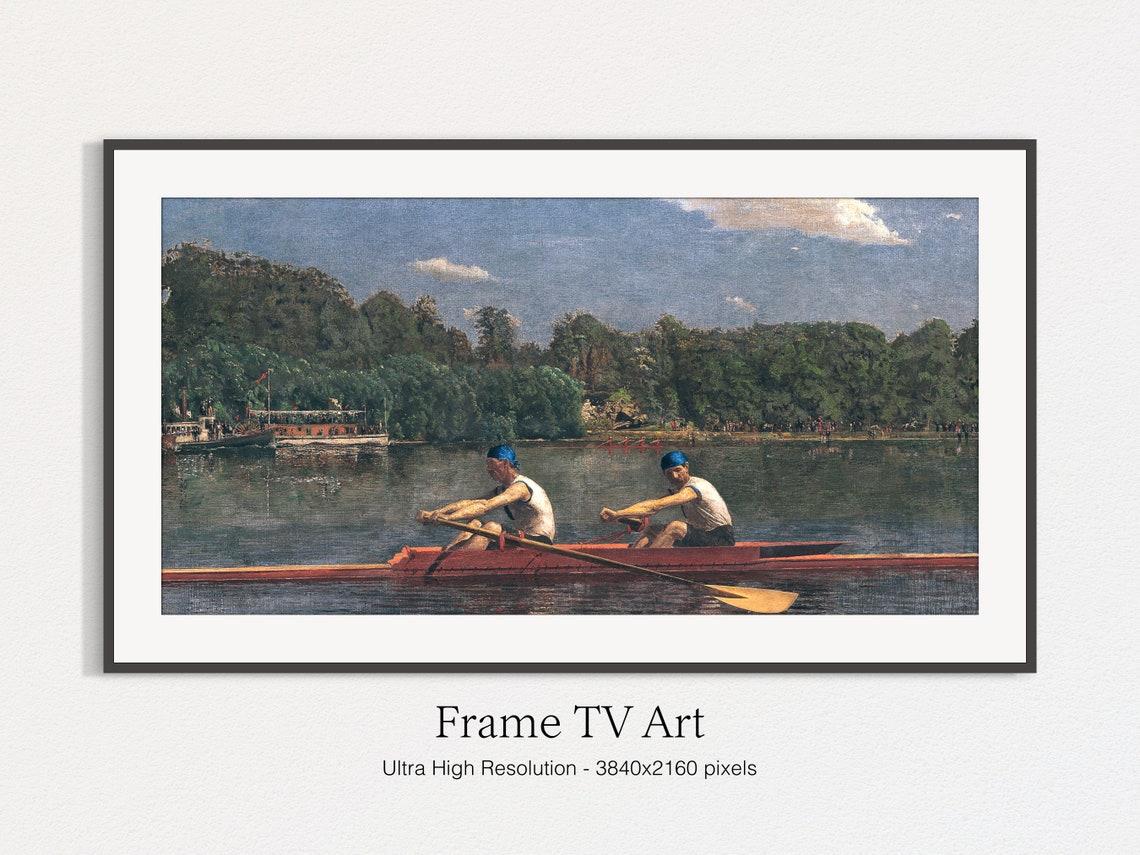 Classic Kayaking Painting, Frame TV Art - Image 4
