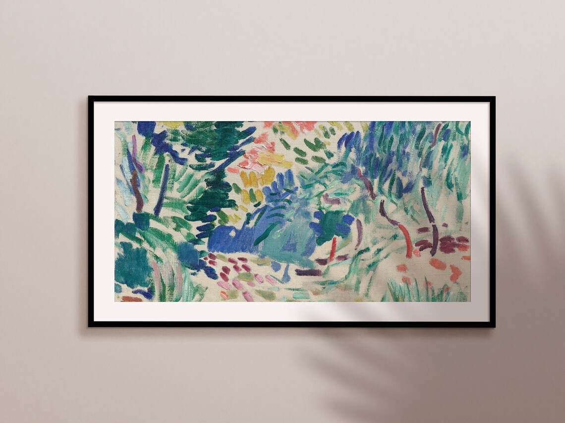 Frame TV Abstract Oil Painting Vintage Art Print - Image 2