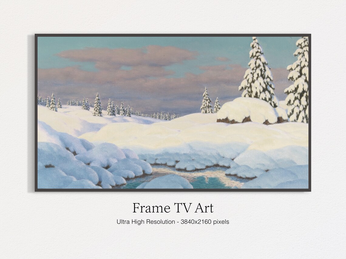 Winter Landscape In The Sun, Seasonal Decor
