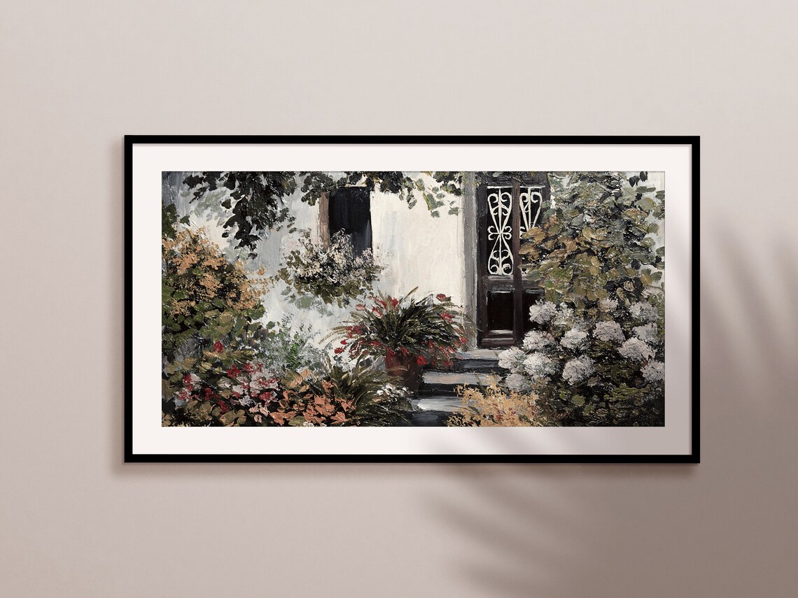 Botanical Vintage Garden TV Art, Summer Flowers - Image 2