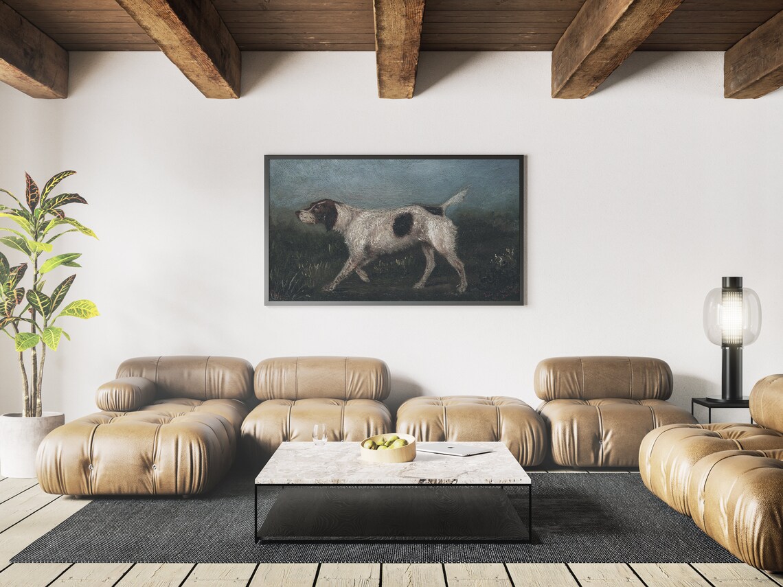 Vintage Dog Painting Art Print, Dog Decor - Image 4