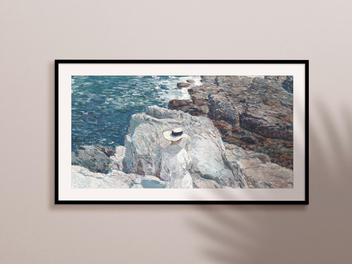 Classic Summer Seaside Painting, Impressionism - Image 2