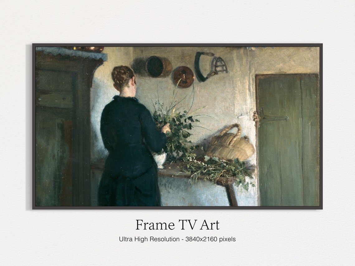 Classic Countryside Life Painting Art Print