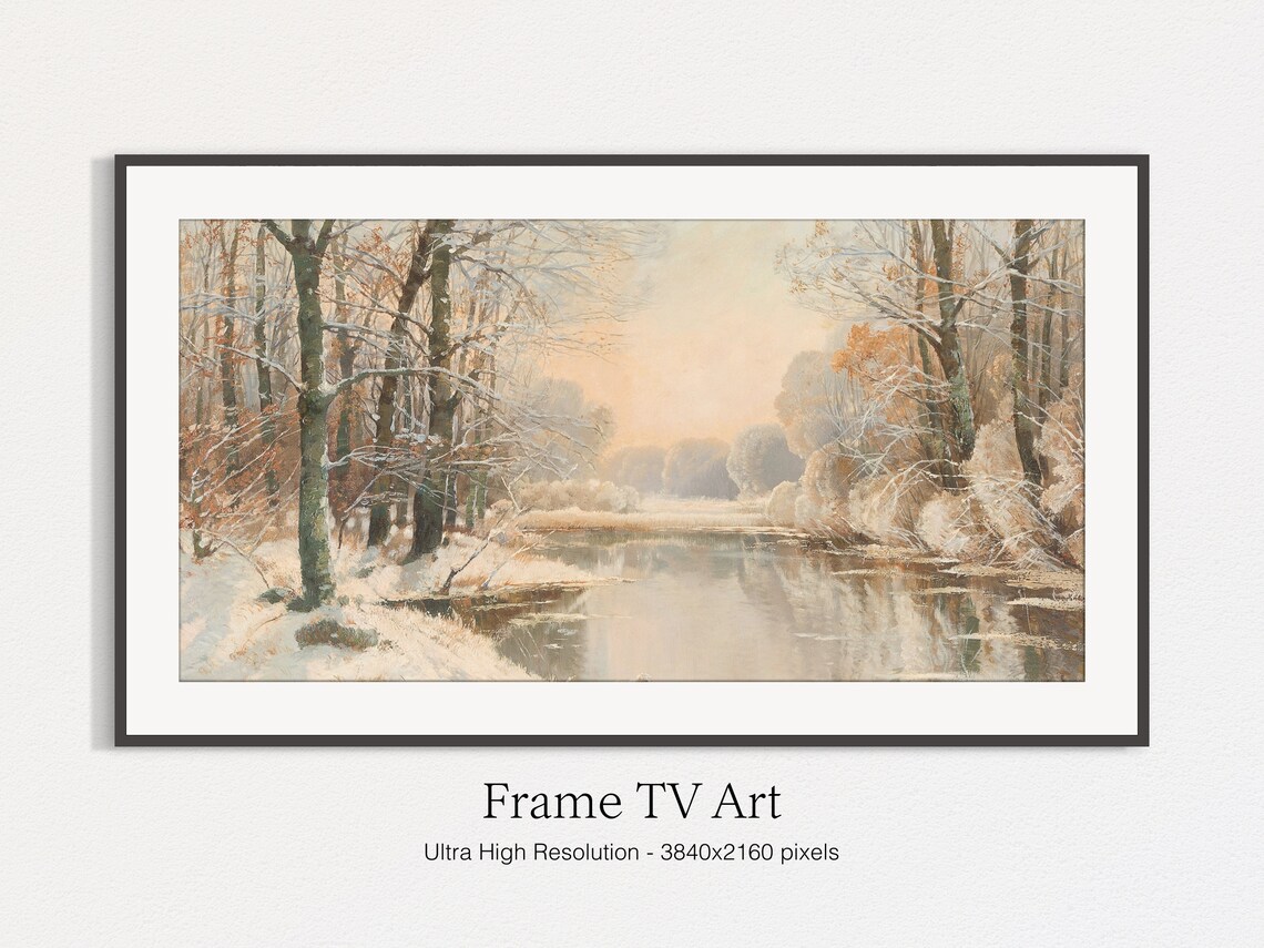 Winter At Spreewald, Seasonal Wall Art Print - Image 4