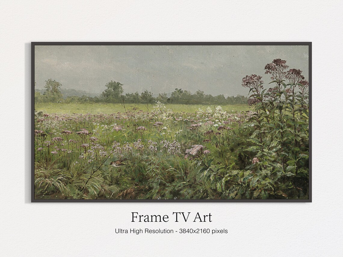 Vintage Oil Landscape Painting Art Print