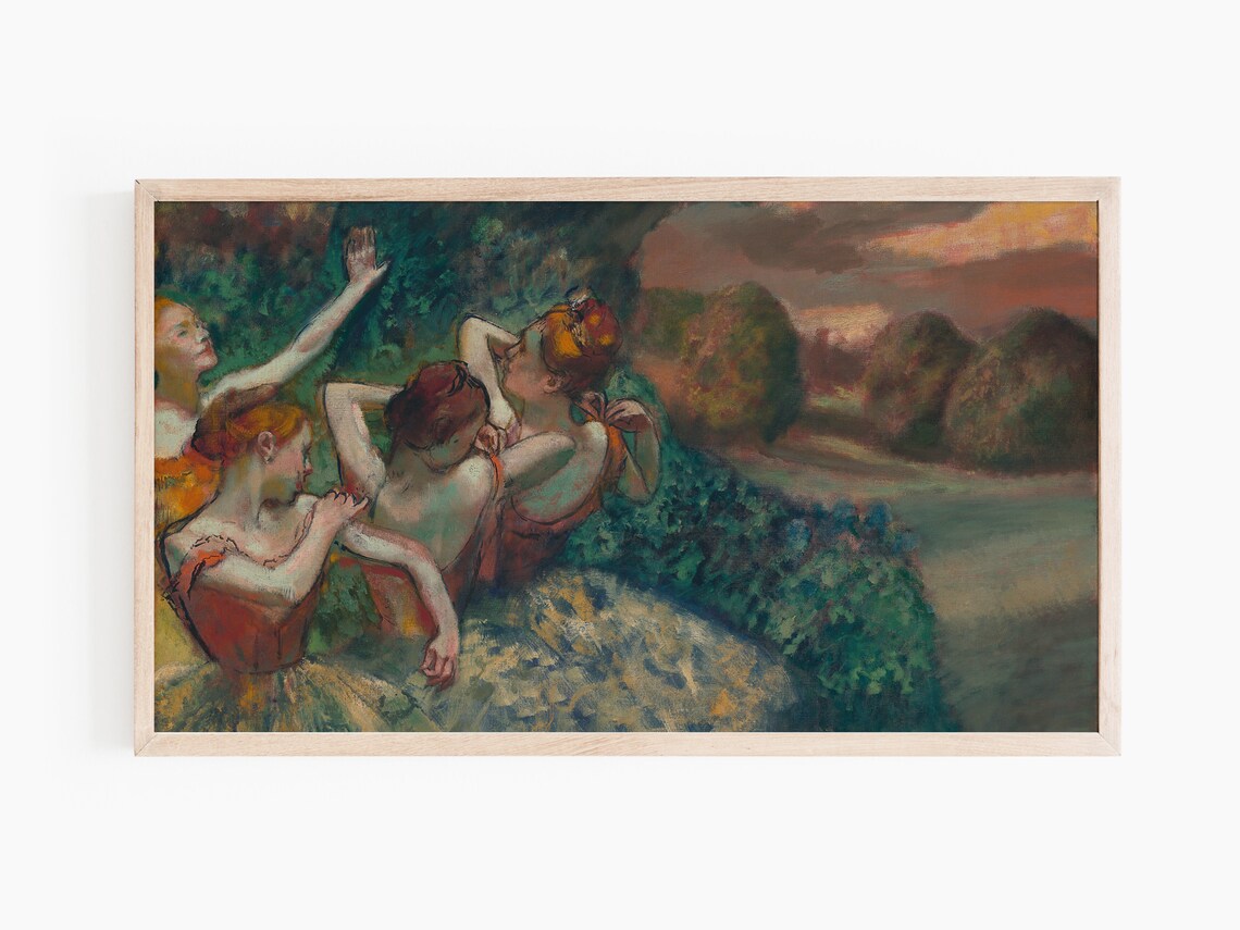 Wild Dancers Classic Oil Painting Art Print - Image 2