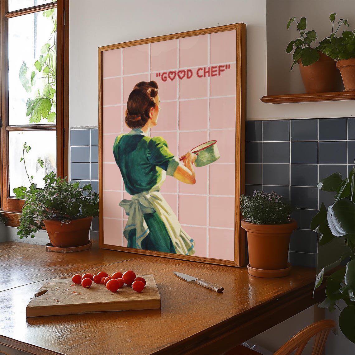 Good Chef Wall Art Retro Kitchen Decor Vintage Kitchen Wall Prints Aesthetic Kitchen Wall Art Bar Kitchen Prints Cute Poster - Image 3