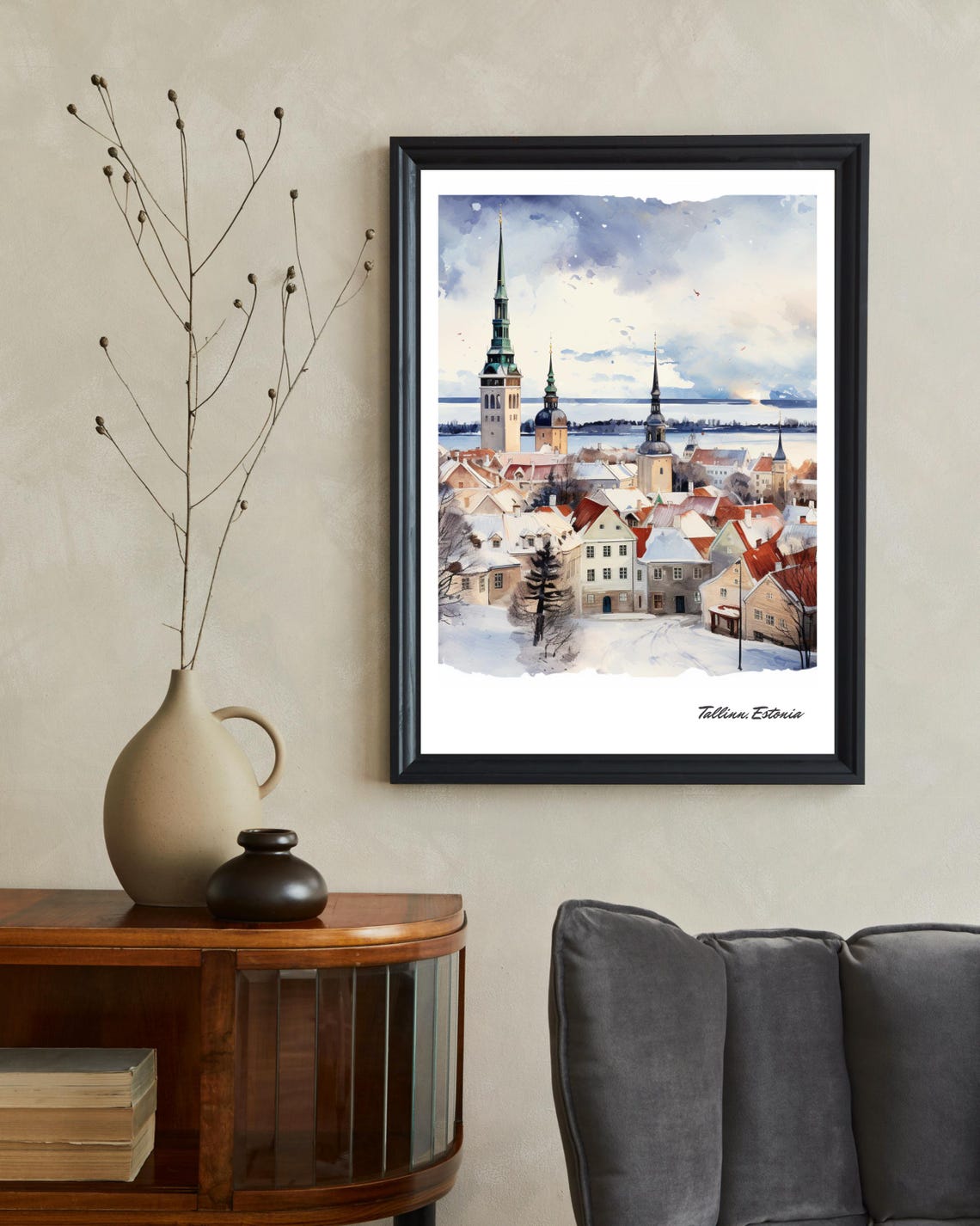 Tallinn Estonia Travel Poster, Living Room Gift - Image 2