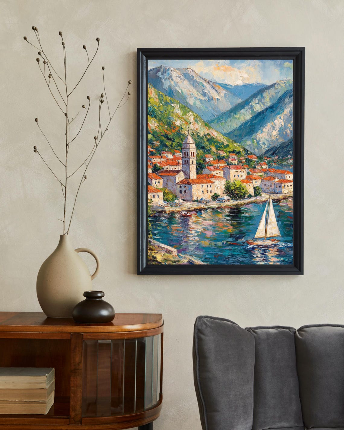 Kotor Montenegro Travel Poster, Bay Of Kotor - Image 2
