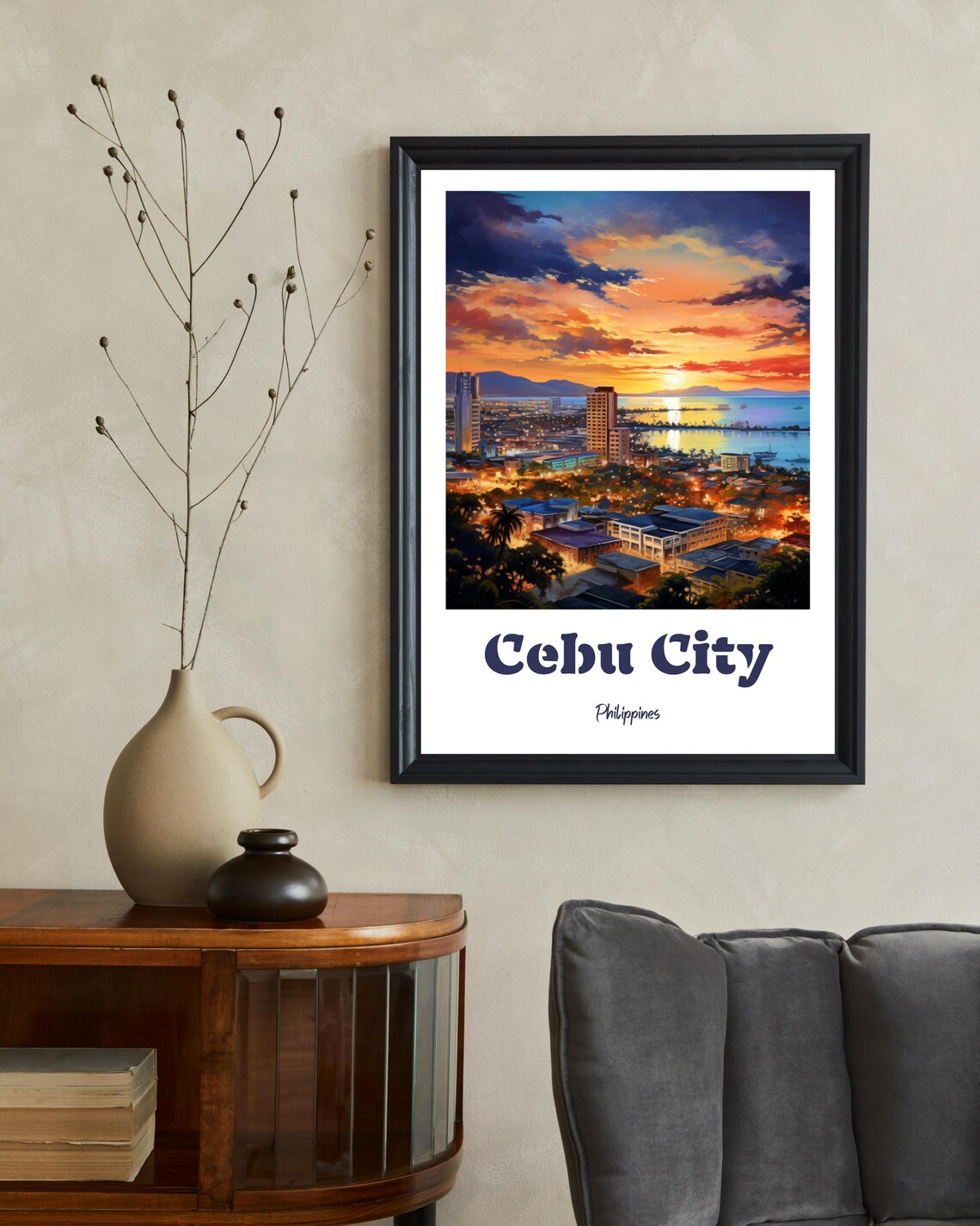 Cebu City Travel Poster, Philippines Travel Print - Image 2