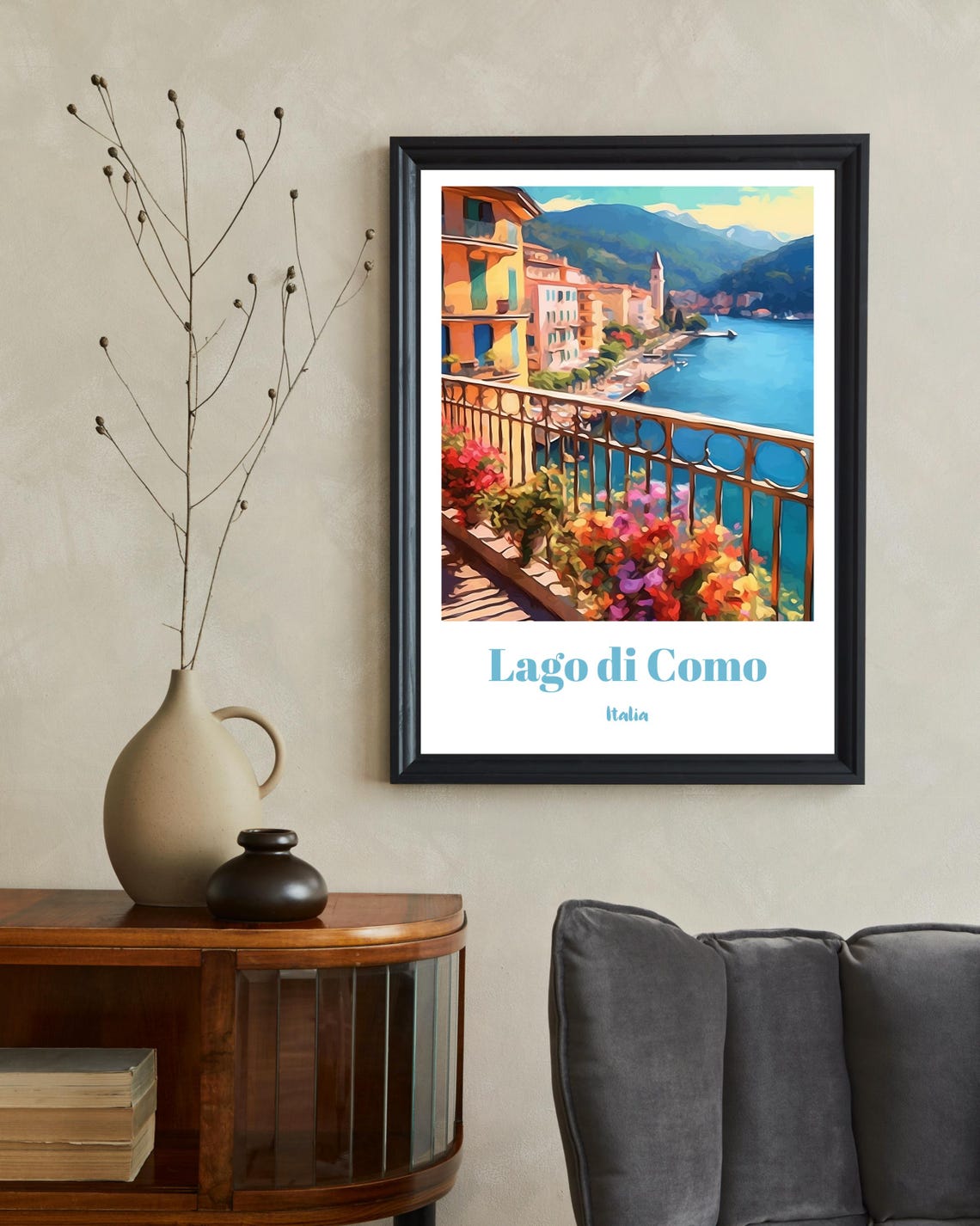 Lake Como, Italy Travel Poster Print - Image 2
