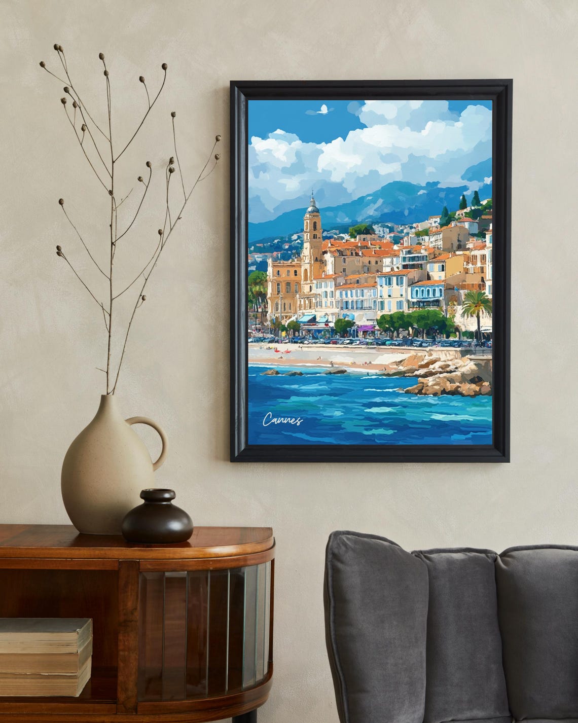 Cannes Travel Poster, French Riviera Art Gift - Image 2