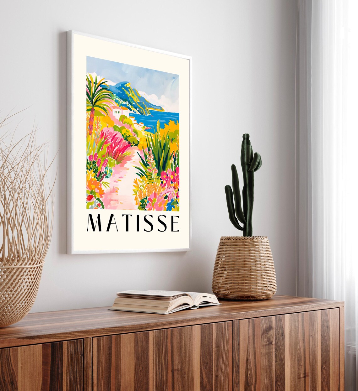 Mediterranean Town In Henri Matisse Style, Art Print - Image 4