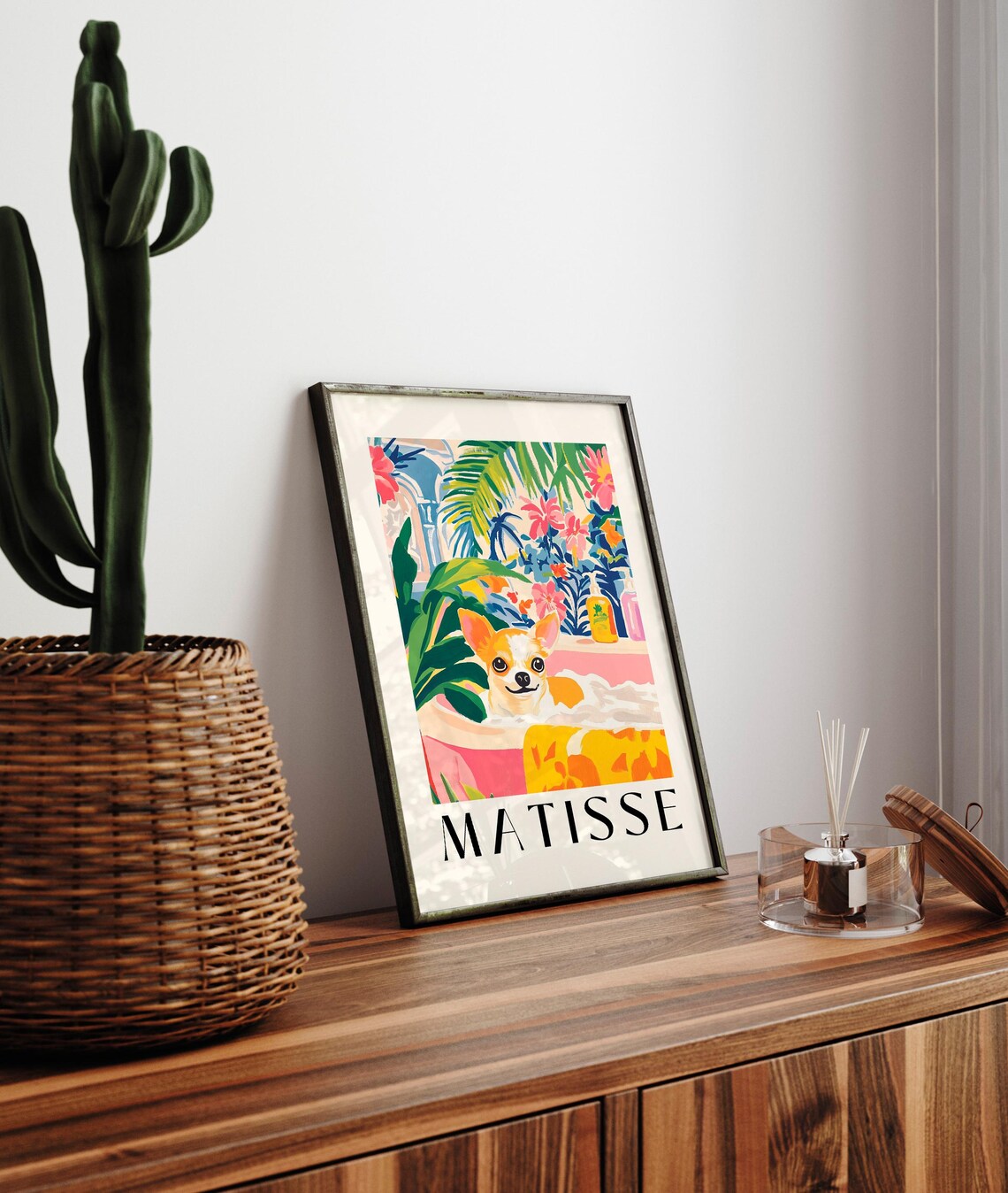Chihuahua In Bathtub Funny Bathroom Art Print - Image 4
