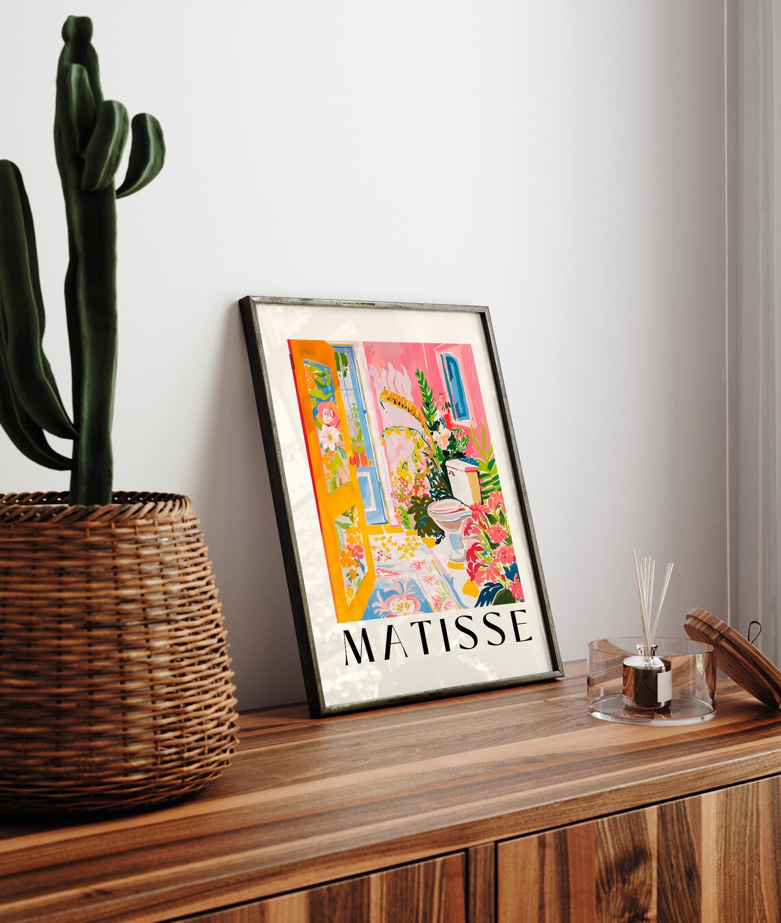 Maximalist Bathroom Tropical Toilet, Matisse Art Print - Image 3
