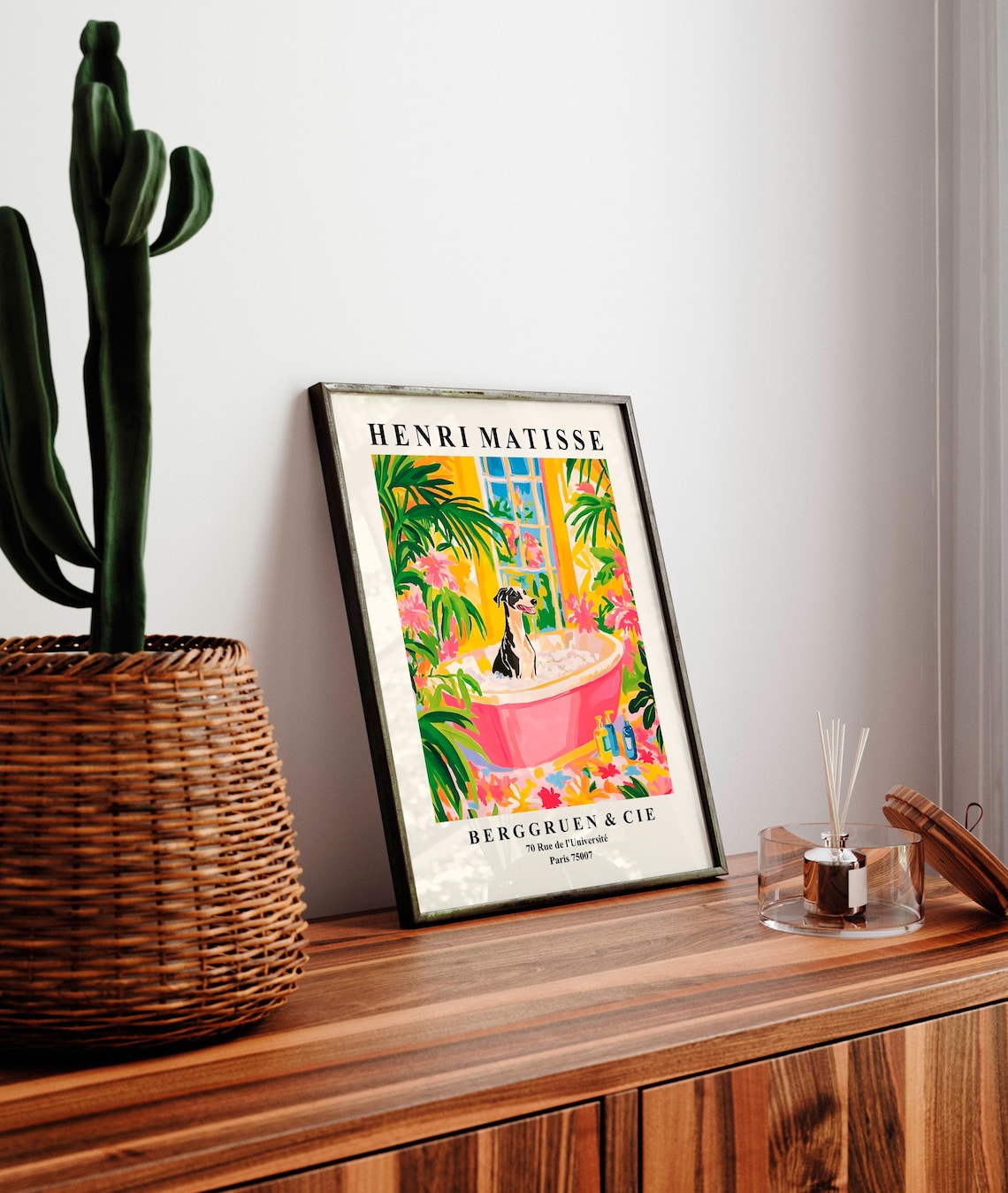 Greyhound In Bathtub, Henri Matisse Dog Art Print - Image 2