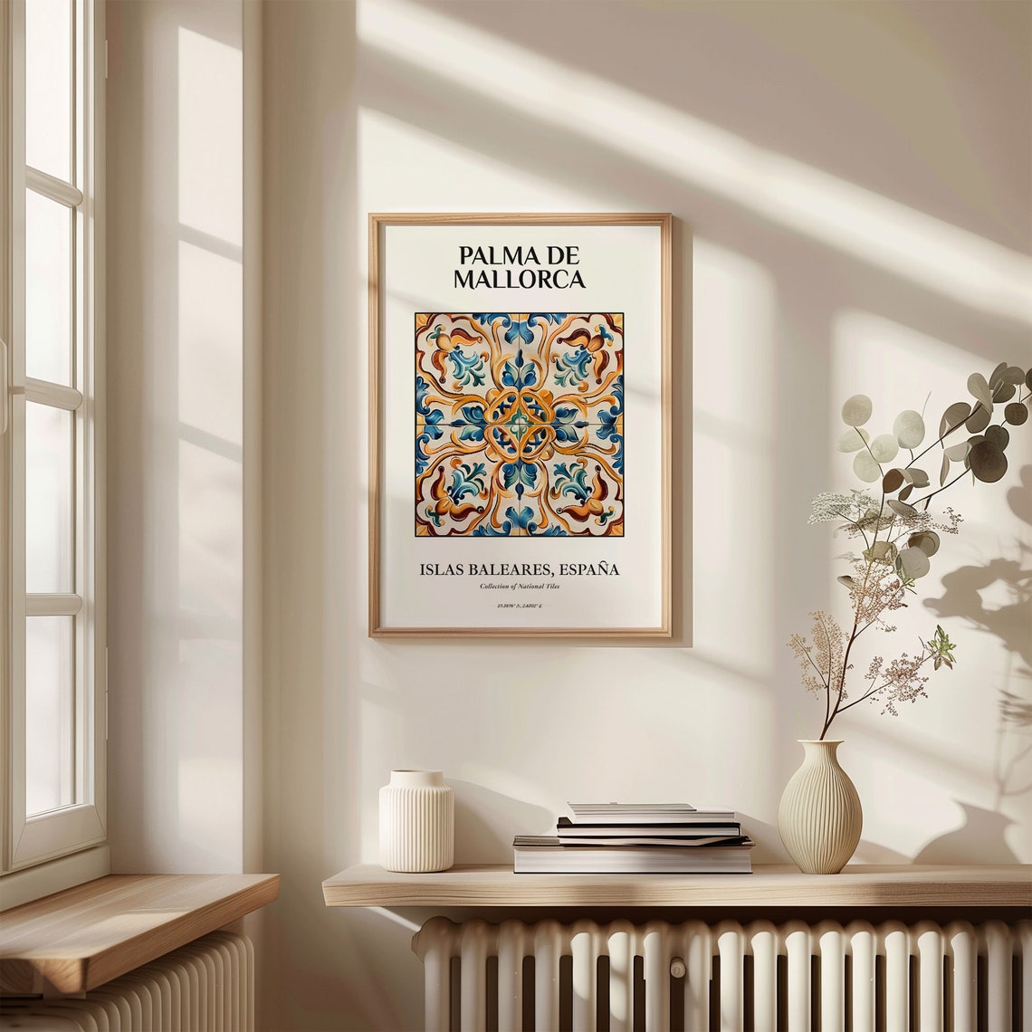 Palma de Mallorca Balearic Islands Tile Pattern Art Print Spain - Image 3