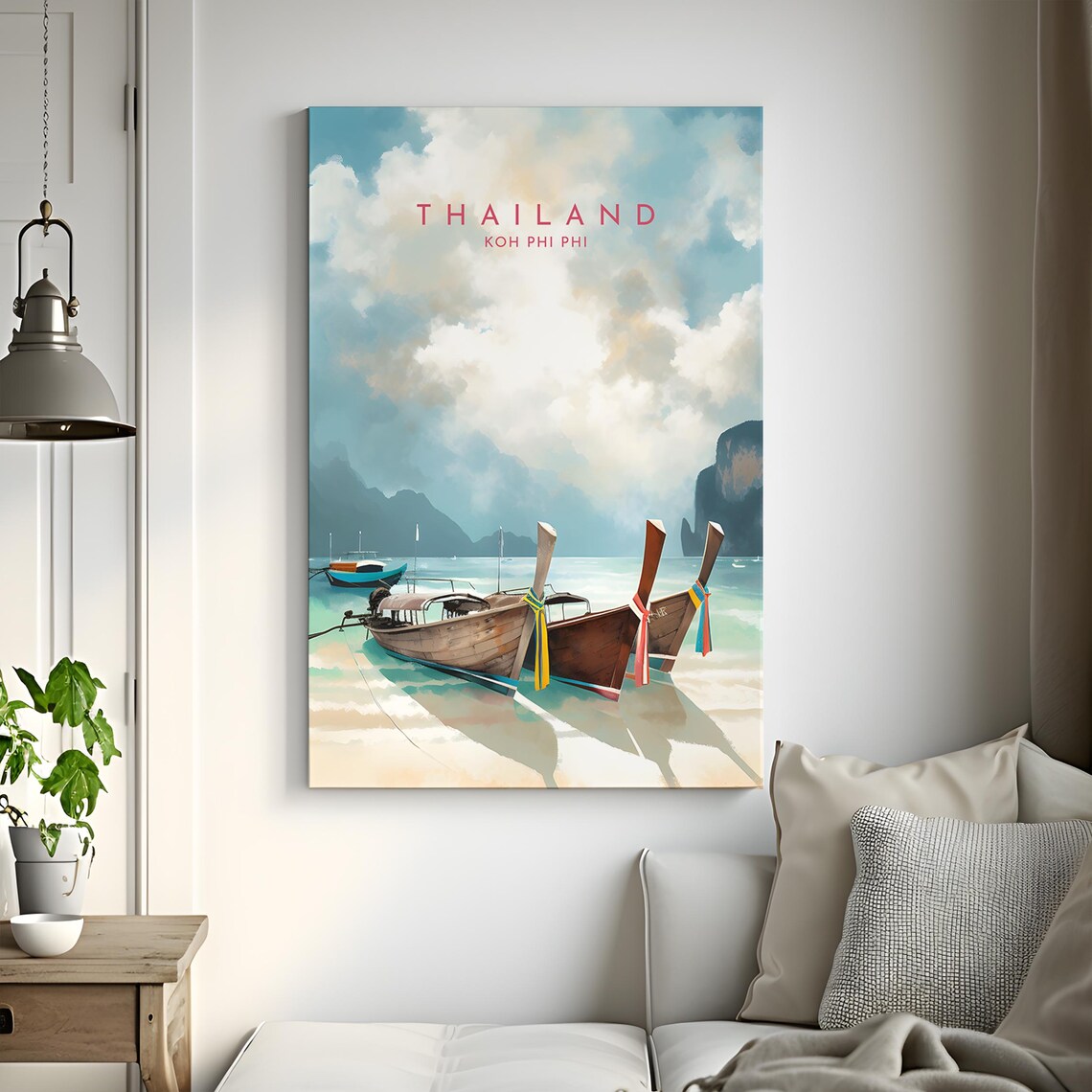 Koh Phi Phi Travel Poster, Thailand Travel Print - Image 3