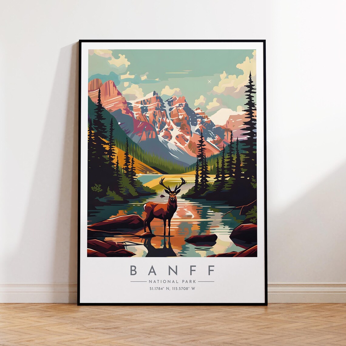 Banff Travel Poster, Canada National Park Art Print