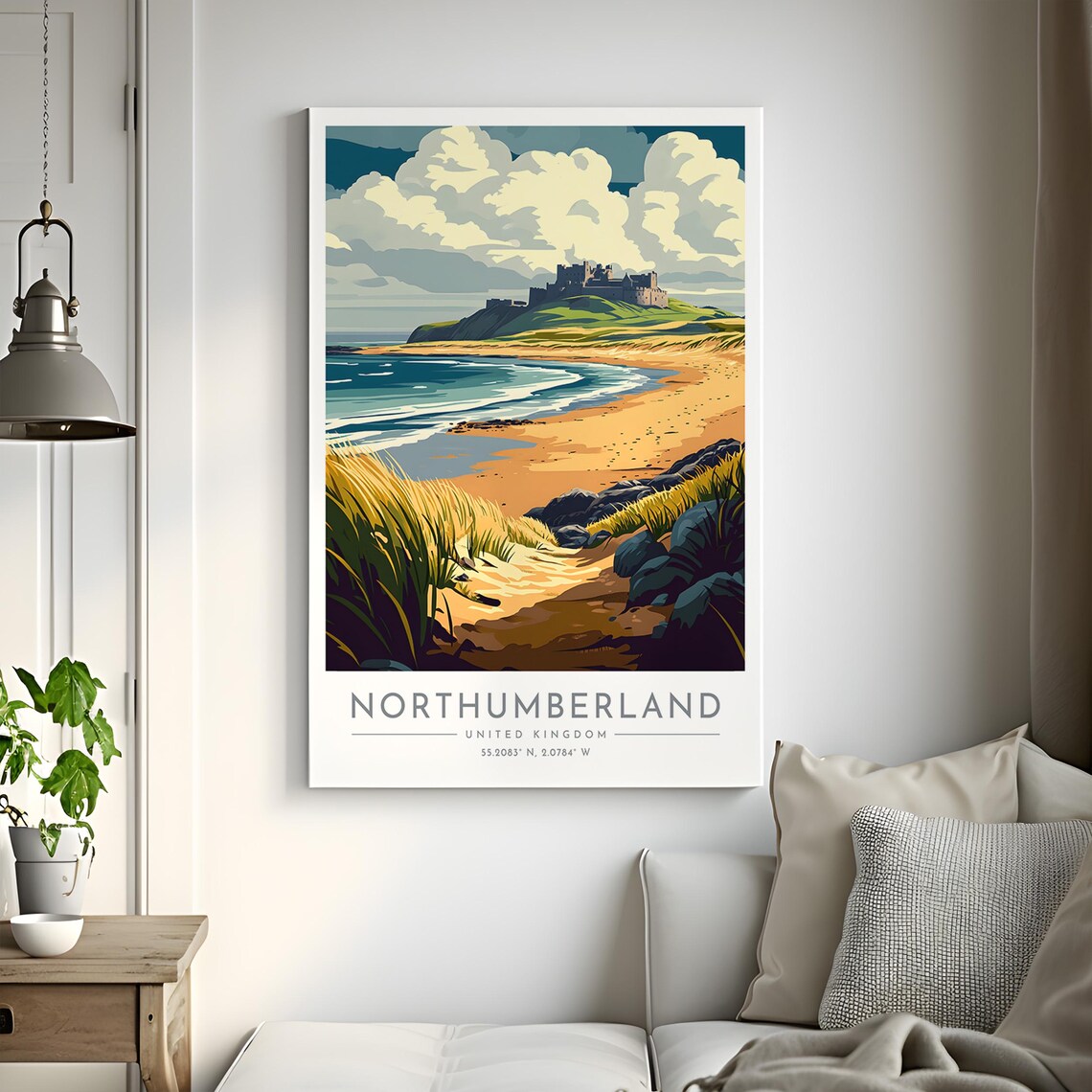 Northumberland Travel Poster, England Travel Poster - Image 2