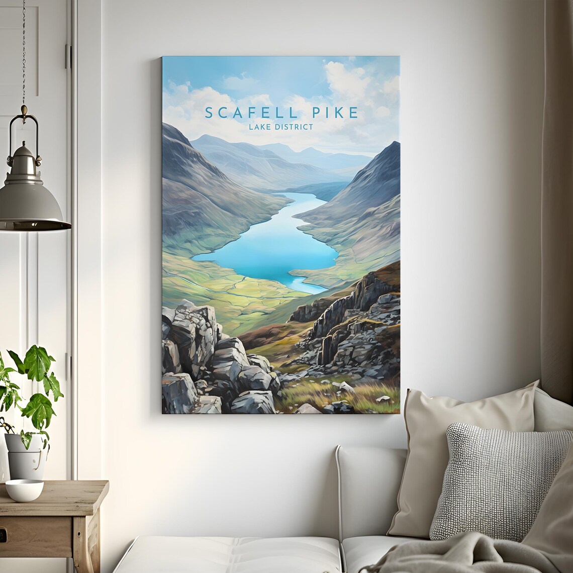 Scafell Pike Travel Poster, Lake District England - Image 3