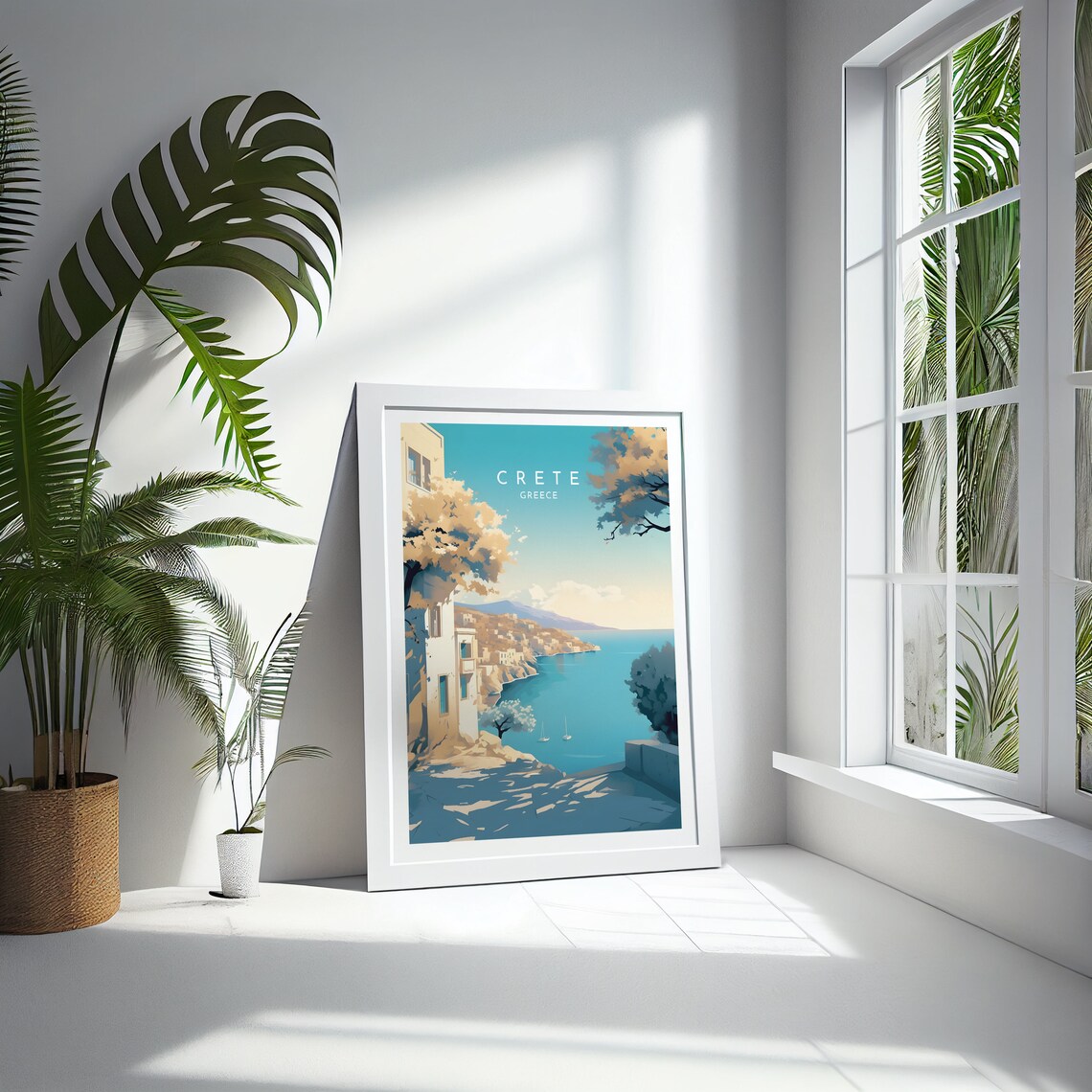 Crete Travel Print, Greece Coastal Destination Poster - Image 4