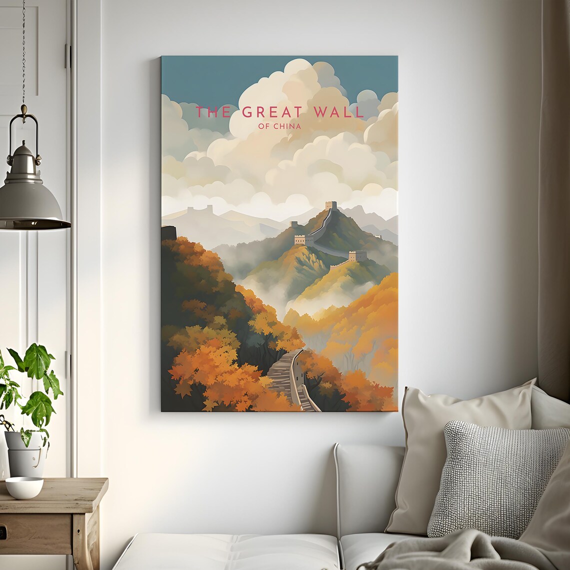 The Great Wall of China Travel Poster, China - Image 3