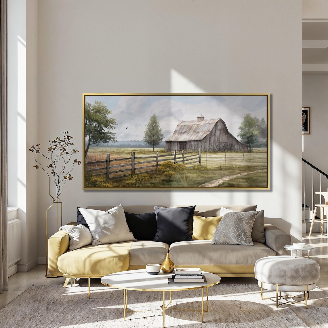 Rural Wooden Barn, Rustic Countryside Art Print - Image 3