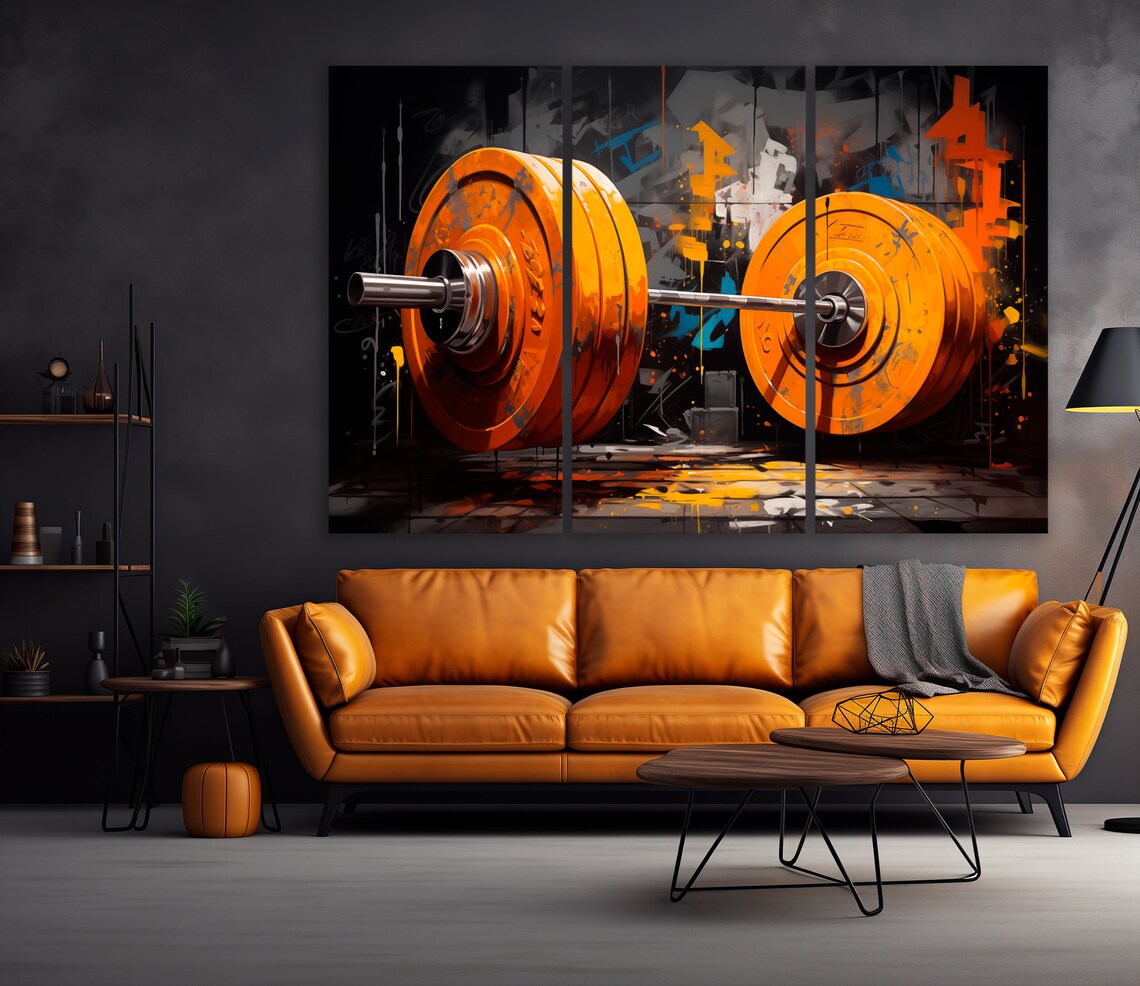 Barbell Motivational Wall Art Print for Home Gym - Image 4