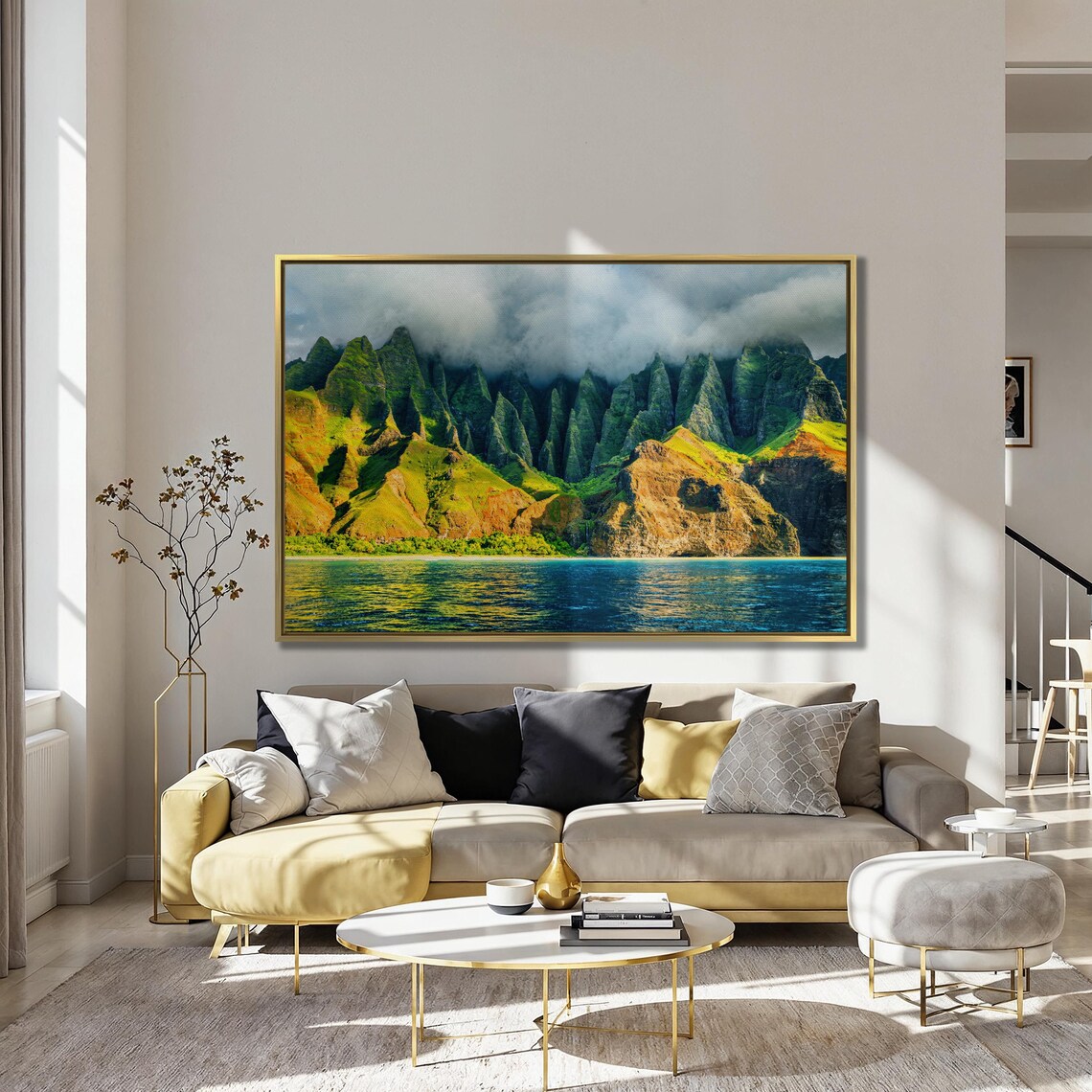 Na Pali Coast Sunset, Kauai Hawaii Travel Poster - Image 3