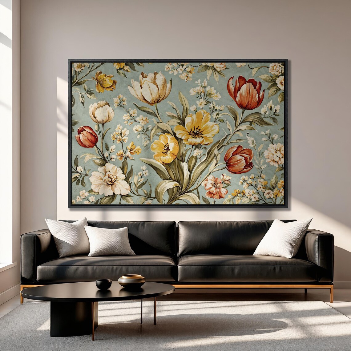 Vibrant Tulips Botanical Wall Art Print, Floral Decor - Image 3