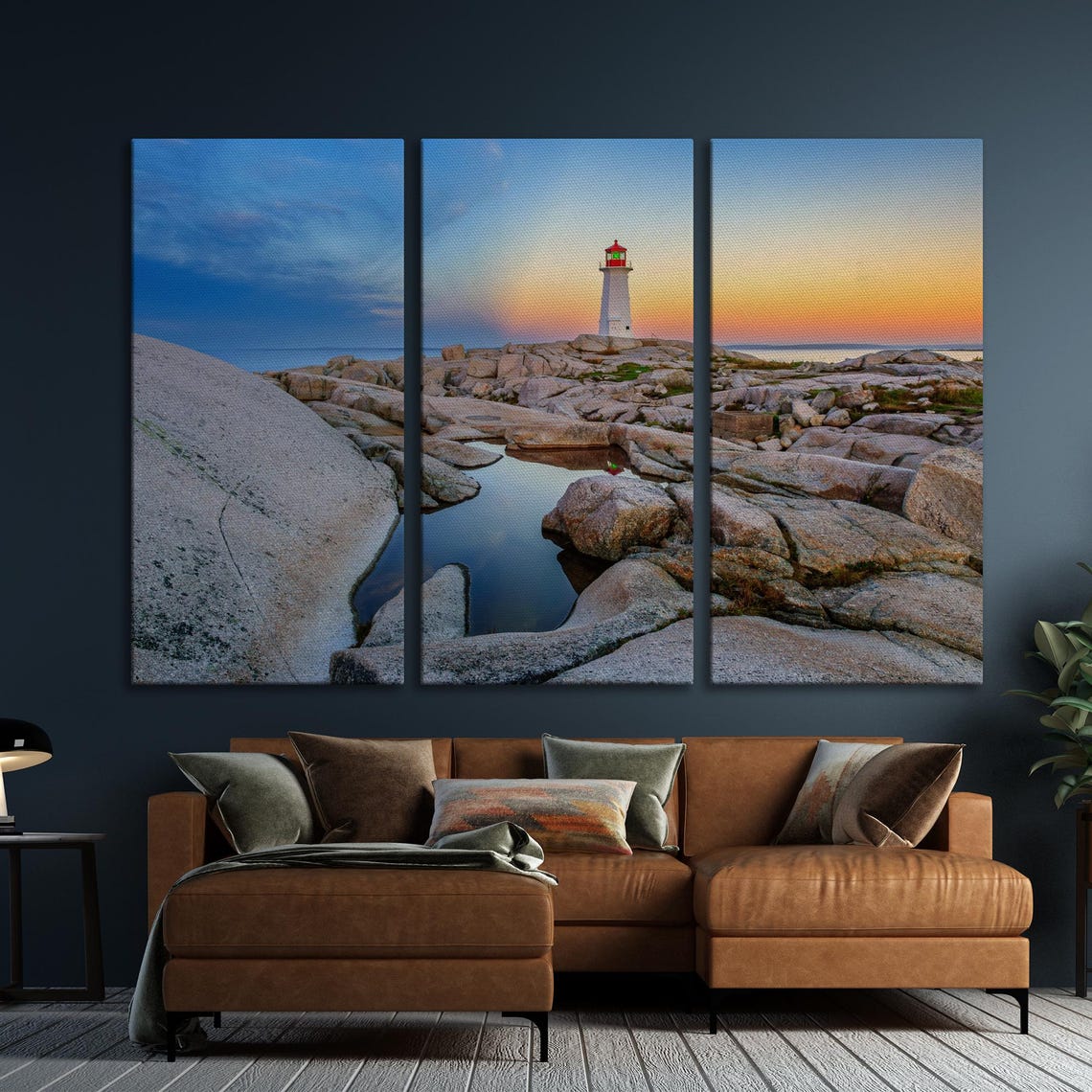 Peggys Cove Lighthouse At Sunset On Rocky Nova Scotia Coast Poster - Image 5